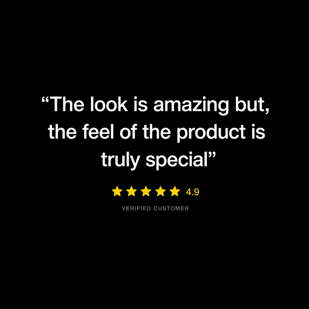 Verified Black Anvil customer quote with 4.9 star rating