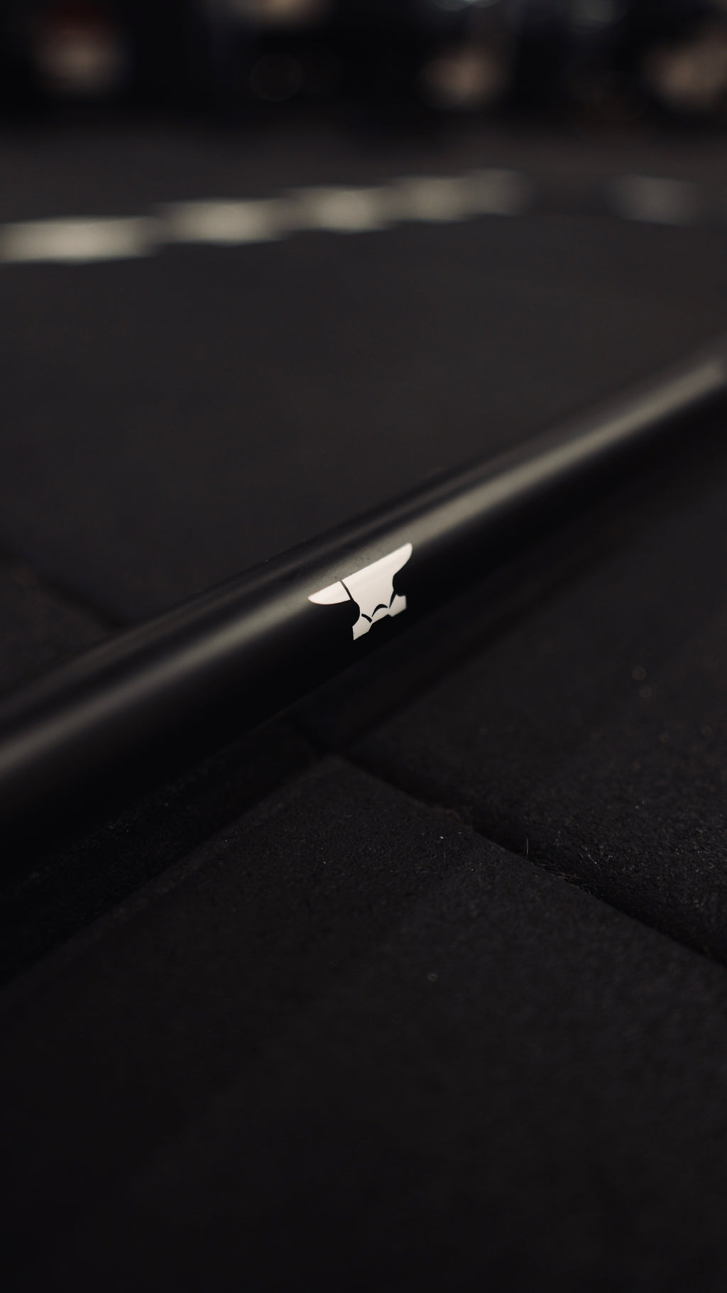 Black Anvil Foundry Series Bar shaft logo detail