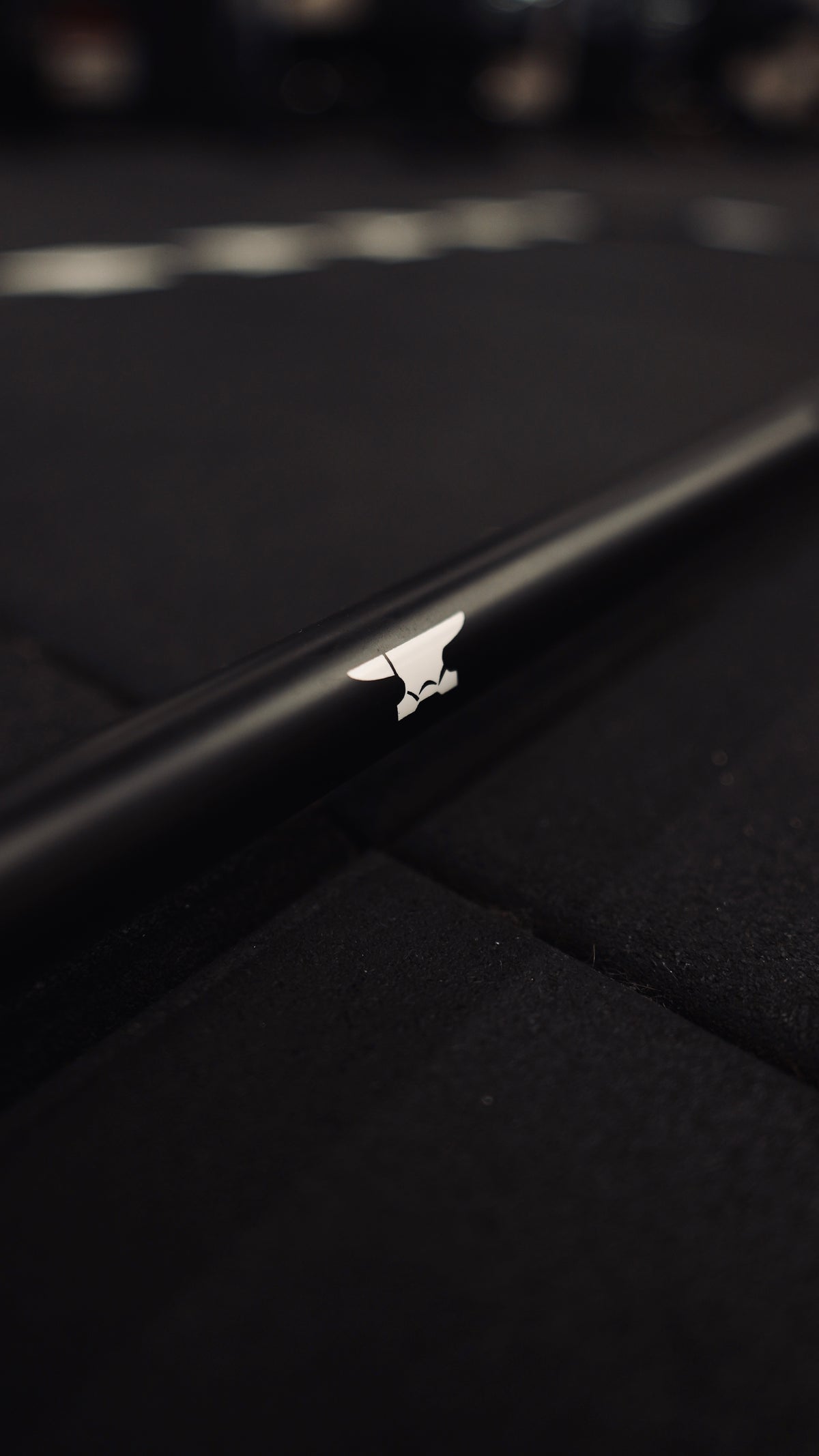 Black Anvil Foundry Series Bar shaft logo detail